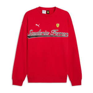 Bluza męska czerwona Crew Neck Scuderia Ferrari F1 2026