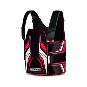 Kamizelka ochronna Sparco K-Track czarno-czerwona