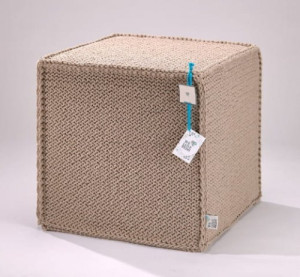 Puf do siedzenia Beauty Cube beige