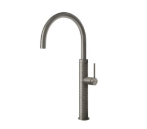 Bateria kuchenna GESSI 316 60018 Steel Brushed 239 MECCANICA z obrotową wylewką