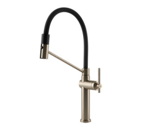 Bateria giętą wylewką GESSI Habito 60664 Finox Brushed Nickel 149