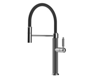 Bateria z giętą wylewką GESSI Venti 20 60634  Chrom