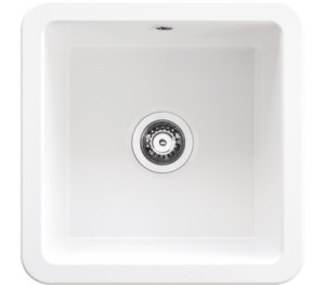 Zlewozmywak ceramiczny 1-komorowy Deante Lumi ZCU_610B biały