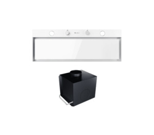 Okap GLOBALO Fluxime 90.1 White + Turbina TW 2.1 850 m3/h