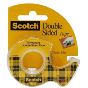Taśma klejąca dwustronna 12mm 6,3m Scotch z podajnikiem
