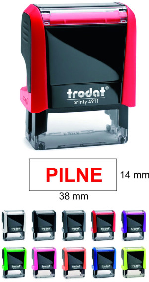 Pieczątka Trodat 4911 z napisem Pilne