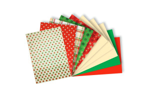 Blok A4 effect Merry Xmas Happy Color brokatowy dekoracyjny 10 kartek