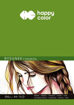 Blok rysunkowy A4 ART 300g Happy Color profesjonalny