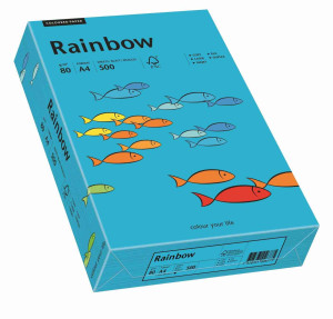 Papier ksero A4 Rainbow 80g niebieski 87