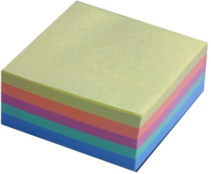 Bloczek papierowy 85x85 klejona kolor duża