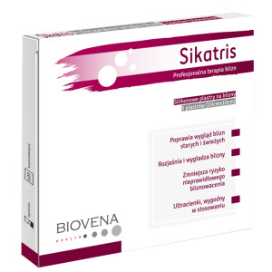 SIKATRIS plaster silikonowy w rozmiarze 10cm x 10cm -(5 szt.)