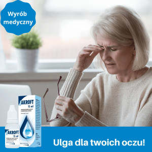 Lakroft - nawilżające krople do oczu 15 ml