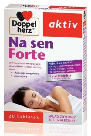 DOPPELHERZ Aktiv Na sen Forte x 20 tabletek