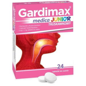 Gardimax Medica Junior tabletki truskawkowe x 24 pastylki