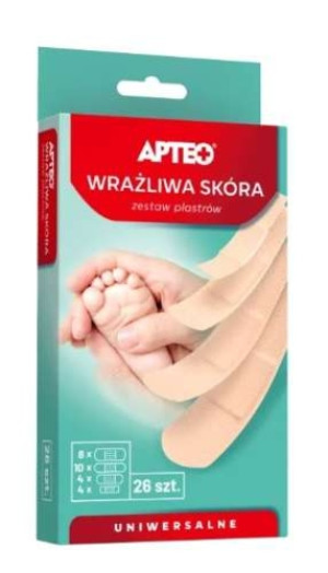 APTEO Wrażliwa skóra zestaw plastrów x 26 sztuk