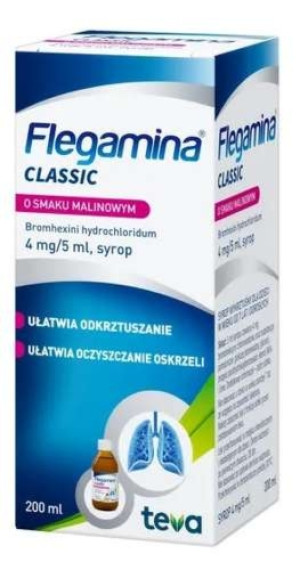 Flegamina 4mg/5ml syrop smak malinowy 200ml