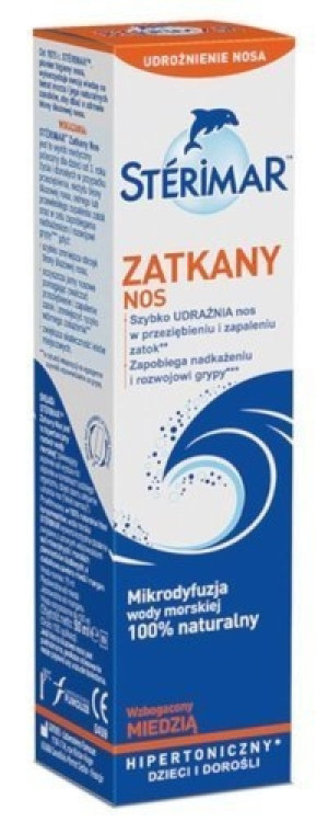 STERIMAR Zatkany nos roztwór hipertoniczny spray 50ml