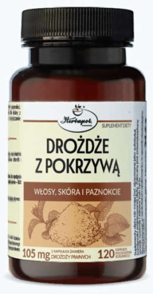 Drożdże z pokrzywą x 120 kapsułek