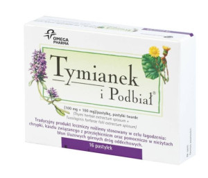 TYMIANEK I PODBIAŁ x 16 past. do ssania