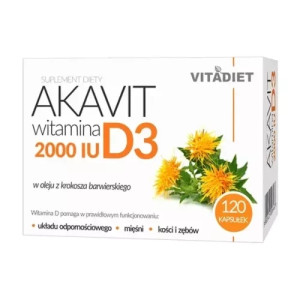 Akavit witamina D3 2000IU x 120 kapsułek