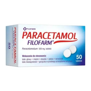 Paracetamol Filofarm 500mg x 50 tabletek