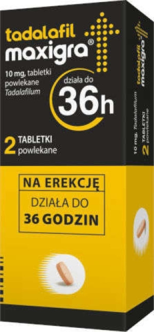 Tadalafil Maxigra 0,01g x 2 tabletki