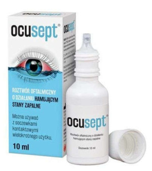 Ocusept roztwór oftalmiczny o działaniu hamującym stany zapalne 10ml