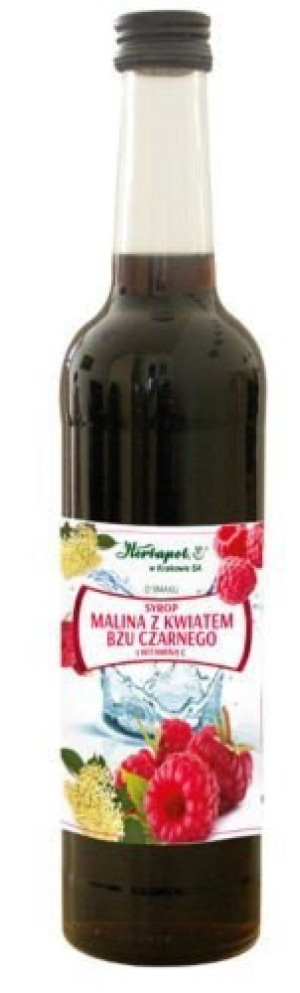 Syrop Malina z kwiatem bzu czarnego i witaminą C 420ml
