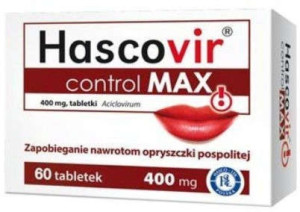 Hascovir control Max 0,4g x 60 tabletek