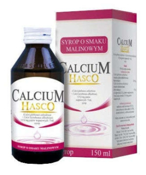 CALCIUM HASCO Syrop o smaku malinowym 150ml