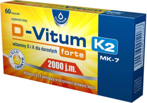 D-Vitum forte 2000 j.m. K2 x 60 kapsułek