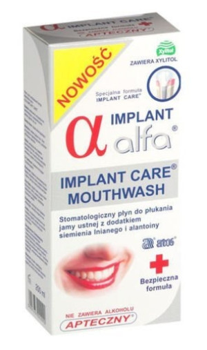 IMPLANT ALFA Płyn do płukania jamy ustnej 200ml