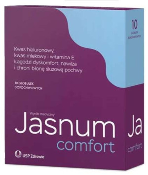 Jasnum Comfort x 10 globulek dopochwowych
