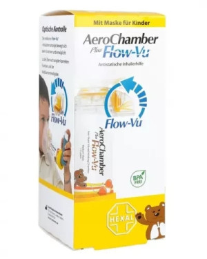 AeroChamber Plus Flow-Vu VHC z maską średnią x 1 sztuka