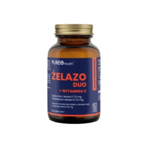 Pureo Health Żelazo Duo + Witamina C x 60 kapsułek