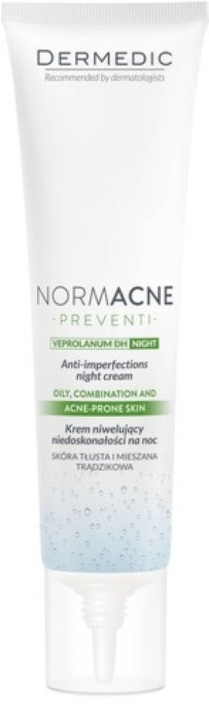 DERMEDIC NORMACNE PREVENT Krem niwelujący niedoskonałości na noc 40ml