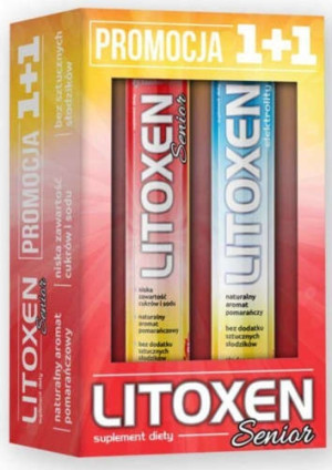 Litoxen Senior x 20 tabletek musujących + Litoxen Elektrolity x 20 tabletek musujących