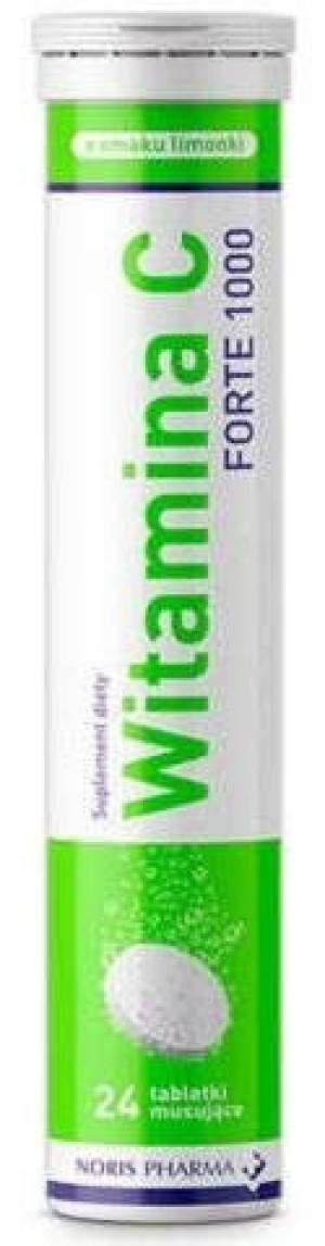Witamina C Forte 1000 limonka x 24 tabletki musujące