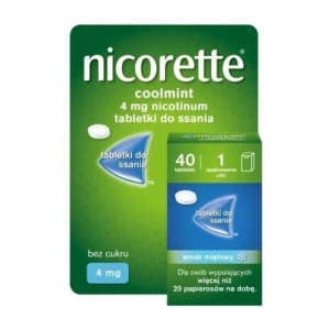 Nicorette Coolmint 4mg x 40 tabletek do ssania