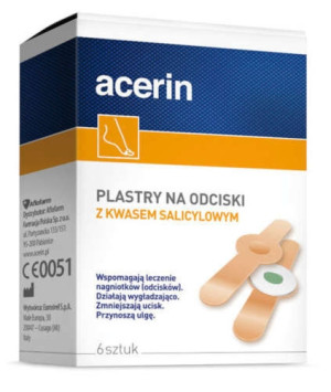 Acerin plastry na odciski x 6 sztuk