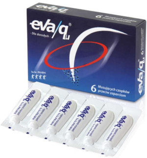 Eva/qu czopki przeciw zaparciom x 6 sztuk