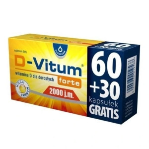 D-Vitum Forte 2000j.m x 90 kapsułek
