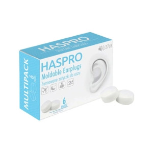 Haspro Moldable Formowane zatyczki do uszu x 6 par