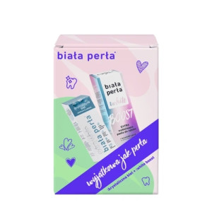 BIAŁA PERŁA Zestaw pasta krystaliczna biel 75ml + pasta white boost 75ml