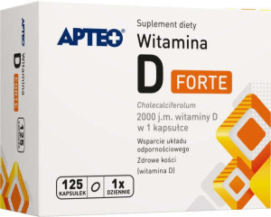 APTEO Witamina D Forte 2000j.m x 125 kapsułek
