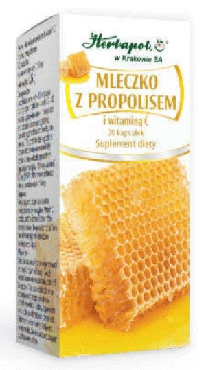 Mleczko z Propolisem i witaminą C x 30 kapsułek