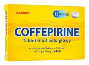 Coffepirine Tabletki od bólu głowy 450mg + 50mg x 12 sztuk