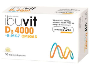 Ibuvit D3 4000 + K2 MK-7 Omega 3 x 30 kapsułek