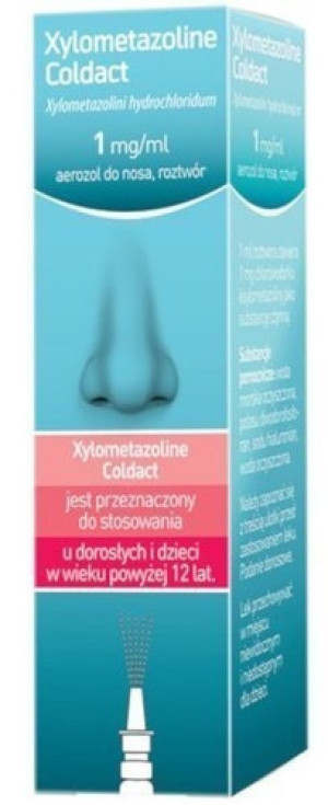 Xylometazoline Coldact 1mg/ml aerozol do nosa 10ml