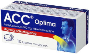 ACC Optima 600mg x 10 tabletek musujących